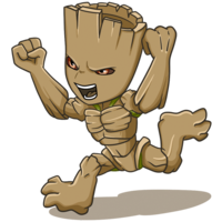 fantasy & Groot free transparent png image.