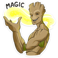 fantasy & Groot free transparent png image.