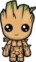 fantasy & Groot free transparent png image.