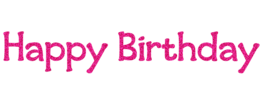 words phrases & Happy Birthday free transparent png image.