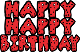 words phrases & happy birthday free transparent png image.