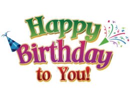 words phrases & Happy Birthday free transparent png image.