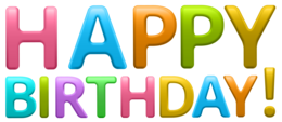 words phrases & Happy Birthday free transparent png image.