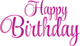 words phrases & happy birthday free transparent png image.