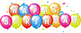 words phrases & happy birthday free transparent png image.