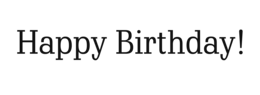 words phrases & Happy Birthday free transparent png image.