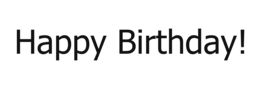 words phrases & Happy Birthday free transparent png image.