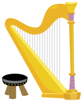 objects & harp free transparent png image.