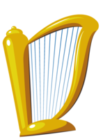 objects & harp free transparent png image.