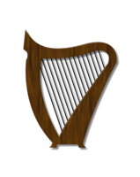 objects & harp free transparent png image.