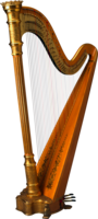 objects & Harp free transparent png image.