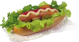 food & Hot dog free transparent png image.