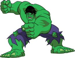 heroes & Hulk free transparent png image.