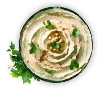 food & hummus free transparent png image.