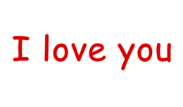 words phrases & I love you free transparent png image.