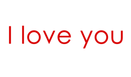 words phrases & I love you free transparent png image.