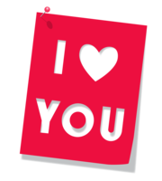 words phrases & I love you free transparent png image.