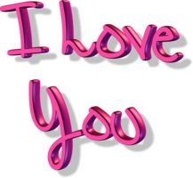 words phrases & i love you free transparent png image.