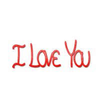 words phrases & I love you free transparent png image.