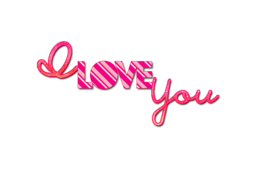 words phrases & I love you free transparent png image.