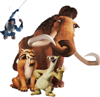 heroes & Ice Age free transparent png image.