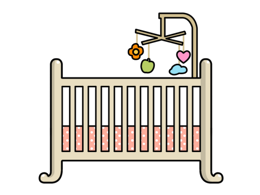 furniture & Infant bed crib free transparent png image.