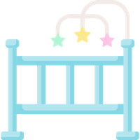 furniture & infant bed crib free transparent png image.