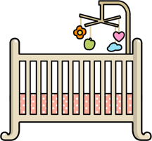 furniture & Infant bed crib free transparent png image.