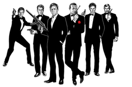 heroes & James Bond free transparent png image.