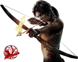 heroes & Lara Croft free transparent png image.