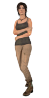 heroes & Lara Croft free transparent png image.