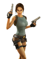 heroes & Lara Croft free transparent png image.