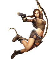 heroes & Lara Croft free transparent png image.