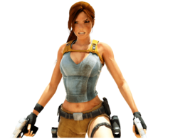 heroes & Lara Croft free transparent png image.