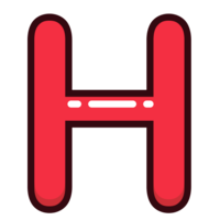 alphabet & H free transparent png image.