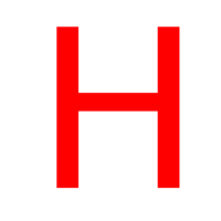 alphabet & H free transparent png image.