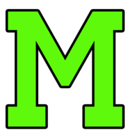 alphabet & M free transparent png image.