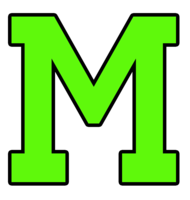 alphabet & m free transparent png image.