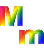 alphabet & M free transparent png image.