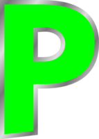 alphabet & P free transparent png image.