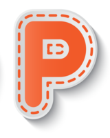 alphabet & P free transparent png image.