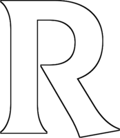 alphabet & R free transparent png image.