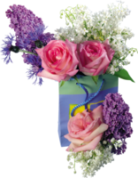 flowers & Lilac free transparent png image.