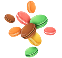 food & Macaron free transparent png image.