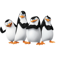 heroes & Madagascar penguins free transparent png image.