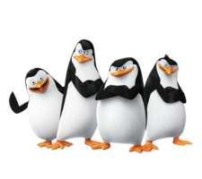 heroes & Madagascar penguins free transparent png image.