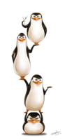 heroes & Madagascar penguins free transparent png image.