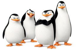 heroes & Madagascar penguins free transparent png image.