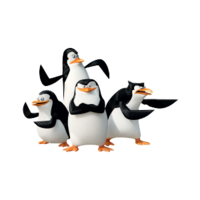 heroes & Madagascar penguins free transparent png image.