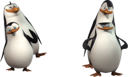 heroes & Madagascar penguins free transparent png image.